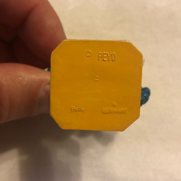 Vintage Superman Smurf Peyo Yellow Base Bully Germany 80ies - Picture 2 of 10